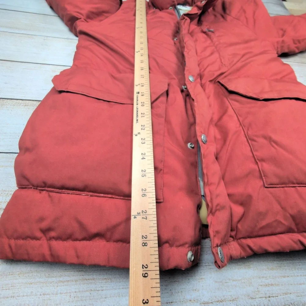 VTG 70s The North Face‎ red Fill Down Puffer Parka Jacket Men's Size S